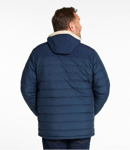 Men's Mountain Classic Down Hooded Jacket, Sherpa-Lined - US 0269