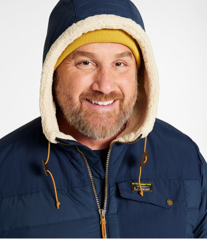Men's Mountain Classic Down Hooded Jacket, Sherpa-Lined - US 0269