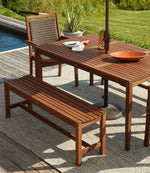 Eucalyptus Farmhouse Bench - US 7797