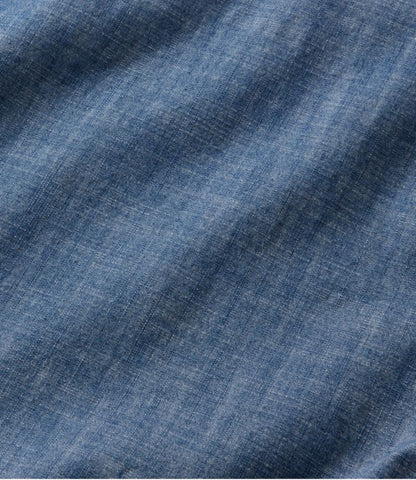 Men's Comfort Stretch® Chambray Shirt, Traditional Untucked Fit, Short-Sleeve - US 1871
