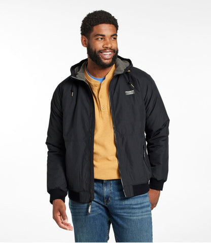Men's Insulated 3-Season Bomber Hooded Jacket - US 0000