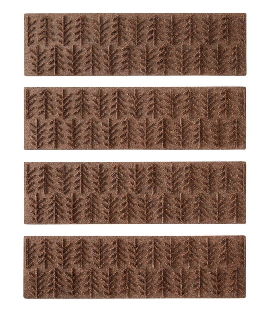 Everyspace Recycled Waterhog Mat, Stair Treads, Set of Four, Trees - US 0615