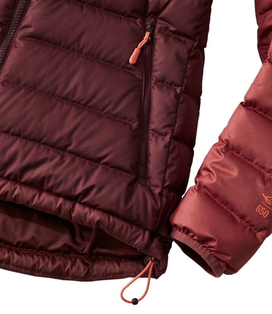 Women's Bean's Down Hooded Jacket, Colorblock - US 3979