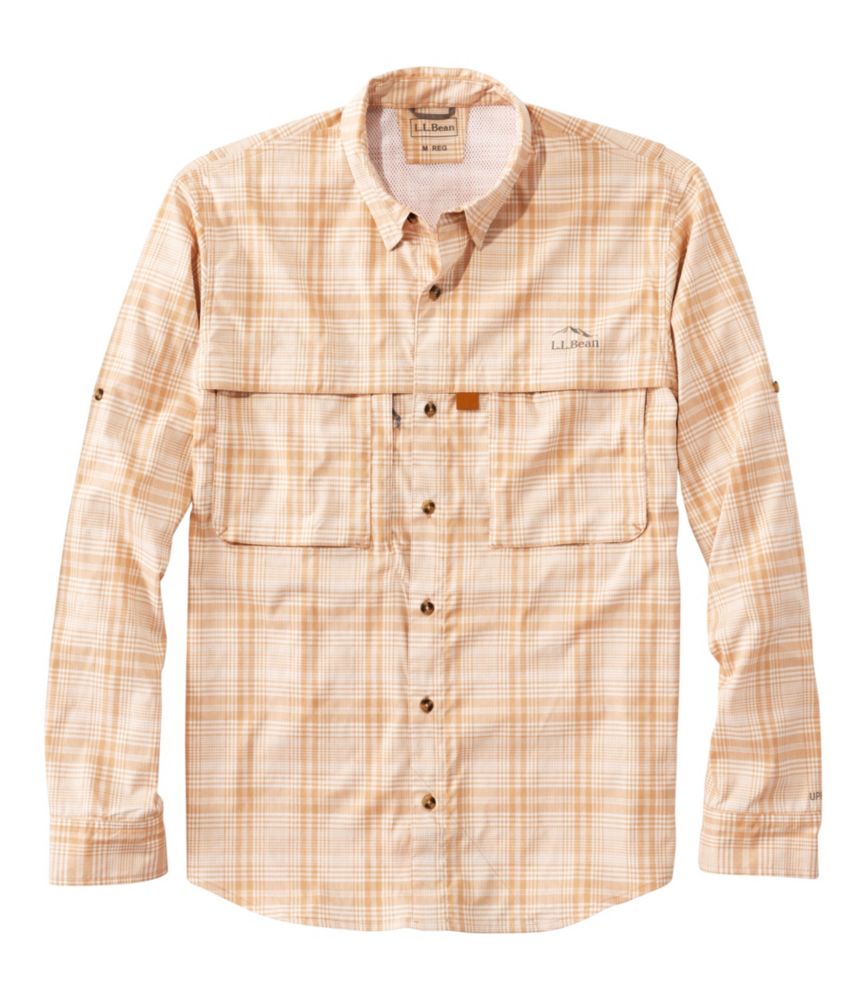 Men's Tropicwear Shirt, Plaid Long-Sleeve - US 1036