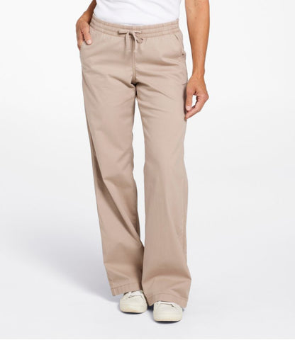 Lakewashed Pull-on Chinos, Mid-Rise Wide-Leg - US 1314
