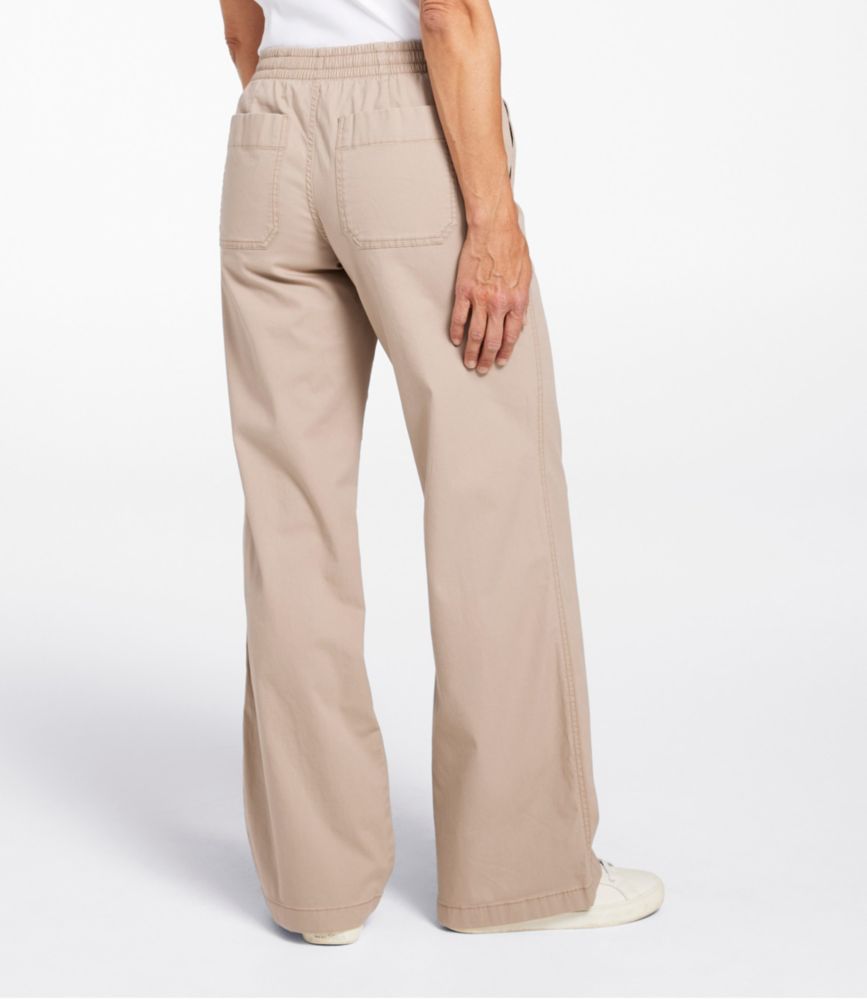 Lakewashed Pull-on Chinos, Mid-Rise Wide-Leg - US 1314