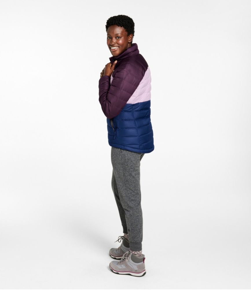 Women's Bean's Down Jacket, Colorblock - US 3470
