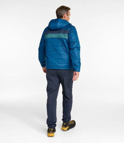 Men's Mountain Classic Puffer Hooded Jacket, Colorblock - US 0160