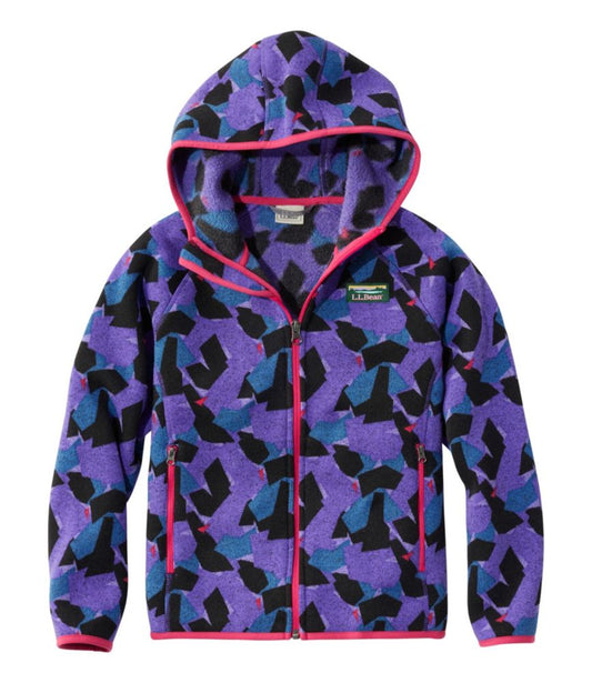 Kids' L.L.Bean Sweater Fleece, Hooded Print - US 1692