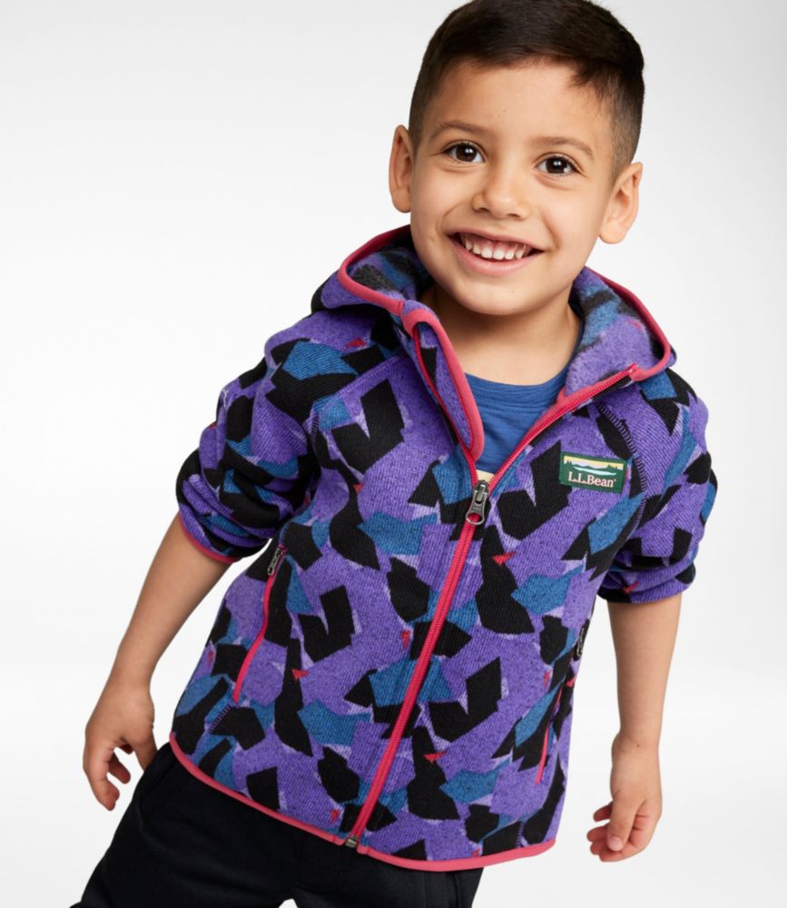 Kids' L.L.Bean Sweater Fleece, Hooded Print - US 1692