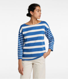 Bright Blue Blocked Stripe