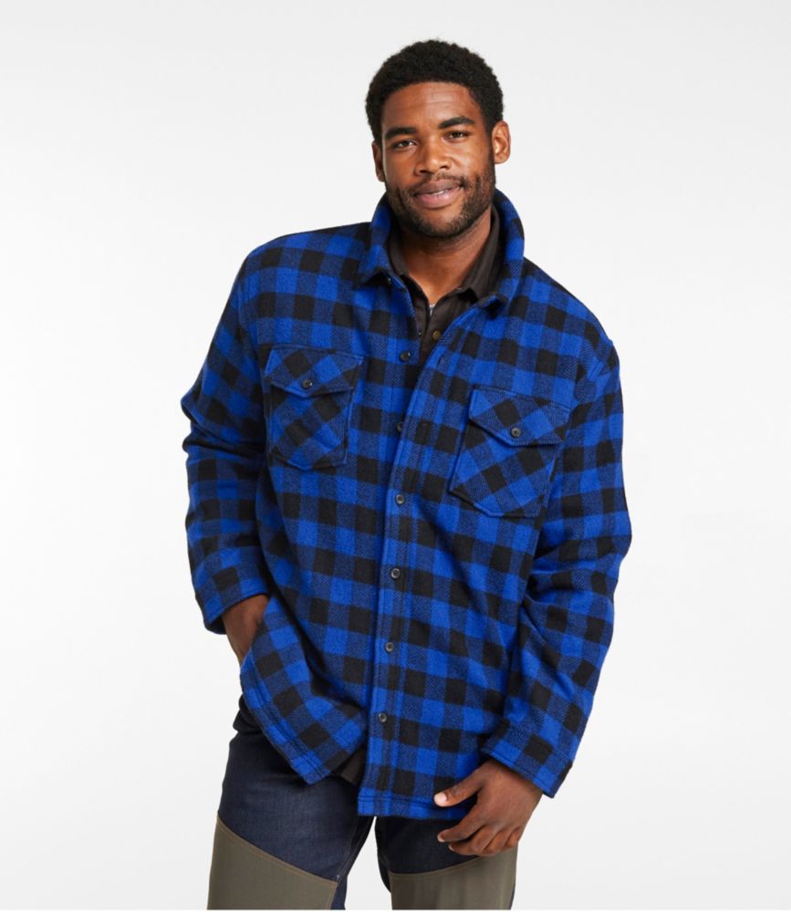 Men's Maine Guide Sherpa Lined Wool Shirt - US 0277