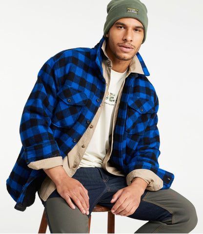 Men's Maine Guide Sherpa Lined Wool Shirt - US 0277