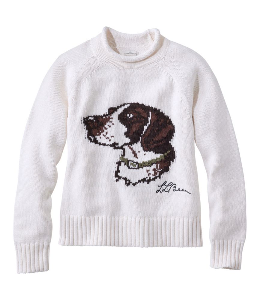 Women's Signature Original Cotton Sweater, Rollneck Novelty - US 0537