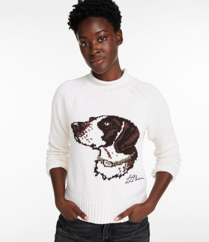 Women's Signature Original Cotton Sweater, Rollneck Novelty - US 0537