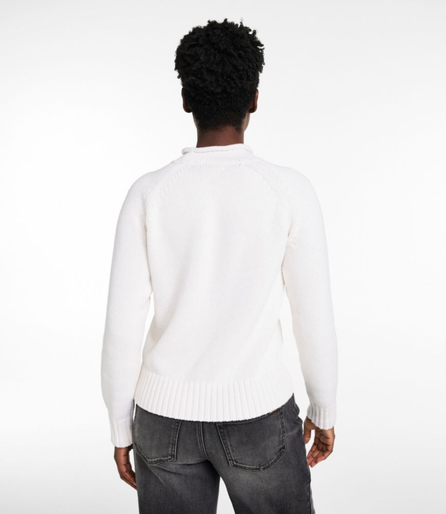 Women's Signature Original Cotton Sweater, Rollneck Novelty - US 0537