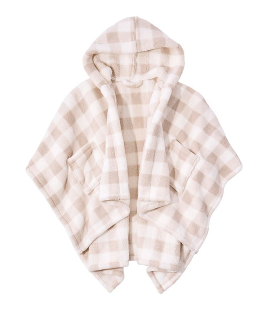Cozy Sherpa Wearable Throw, Plaid - US 8176