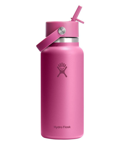 Hydro Flask Wide Mouth Water Bottle with Flex Straw Cap, 32 oz. - US 9450