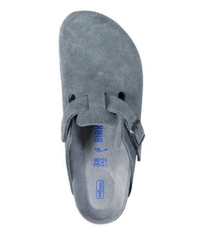 Women's Birkenstock Boston Clogs, Suede Soft Footbed - US 3049