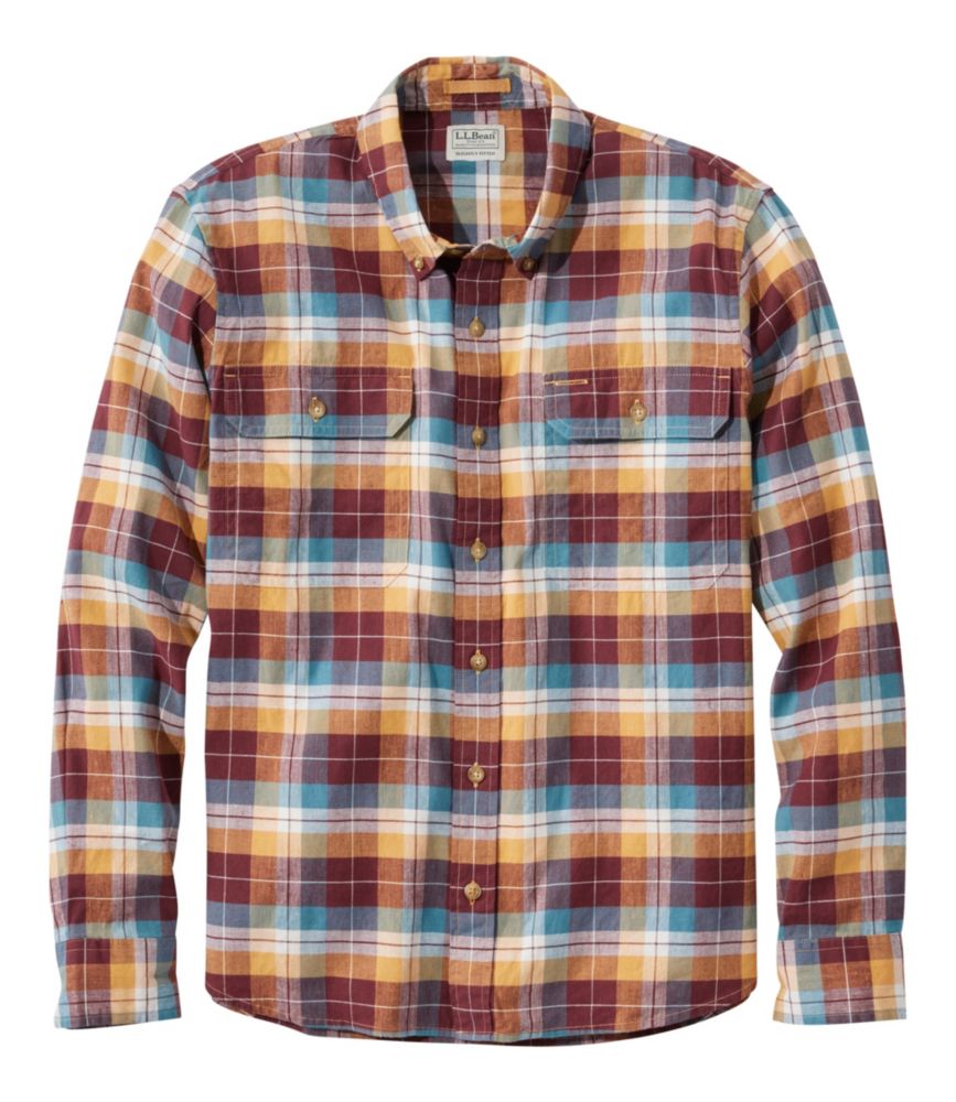 Men's Stonecoast Hemp Shirt, Long-Sleeve, Slightly Fitted Untucked Fit - US 2406