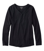 Women's L.L.Bean V-Neck Henley, Long-Sleeve - US 2844