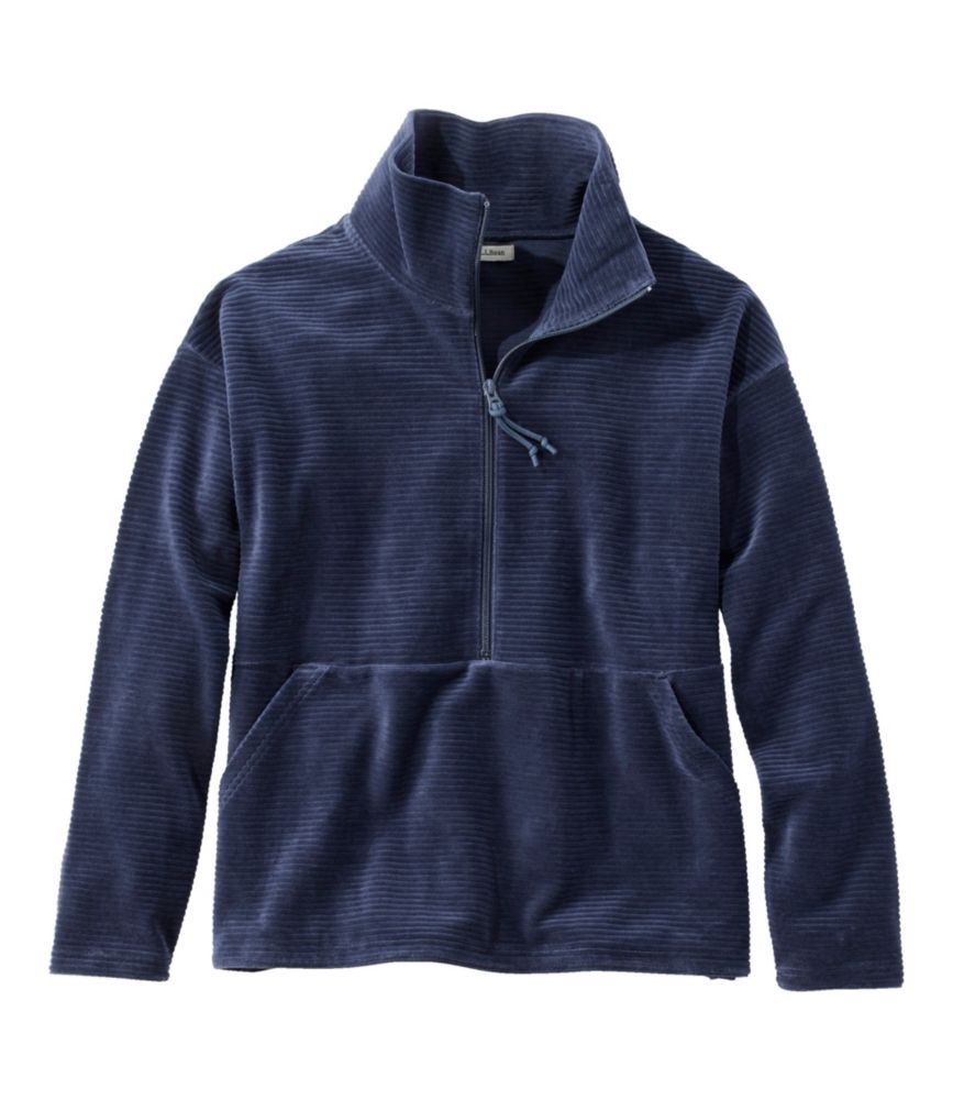 Women's Soft Stretch Corduroy Pullover, Half-Zip - US 0312
