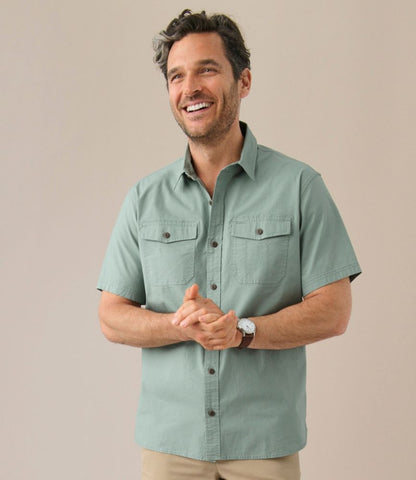 Men's Riverton Ripstop Shirt, Short-Sleeve, Traditional Untucked Fit - US 4790