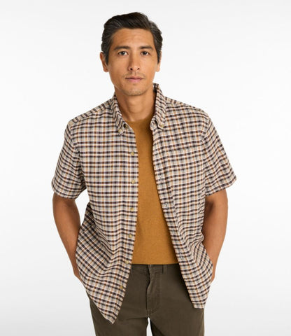 Men's Stonecoast Hemp Shirt, Short-Sleeve, Slightly Fitted Untucked Fit - US 3233