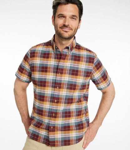 Men's Stonecoast Hemp Shirt, Short-Sleeve, Slightly Fitted Untucked Fit - US 7171