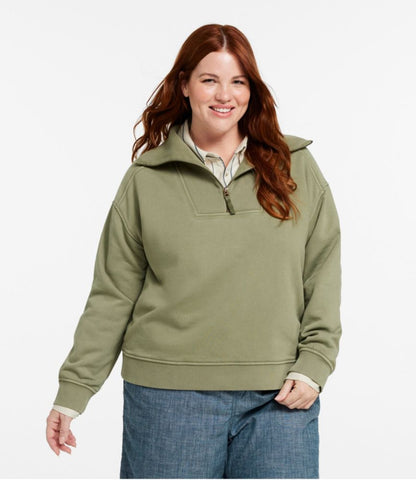 Women's Sunwashed Sweats, Quarter-Zip - US 1553