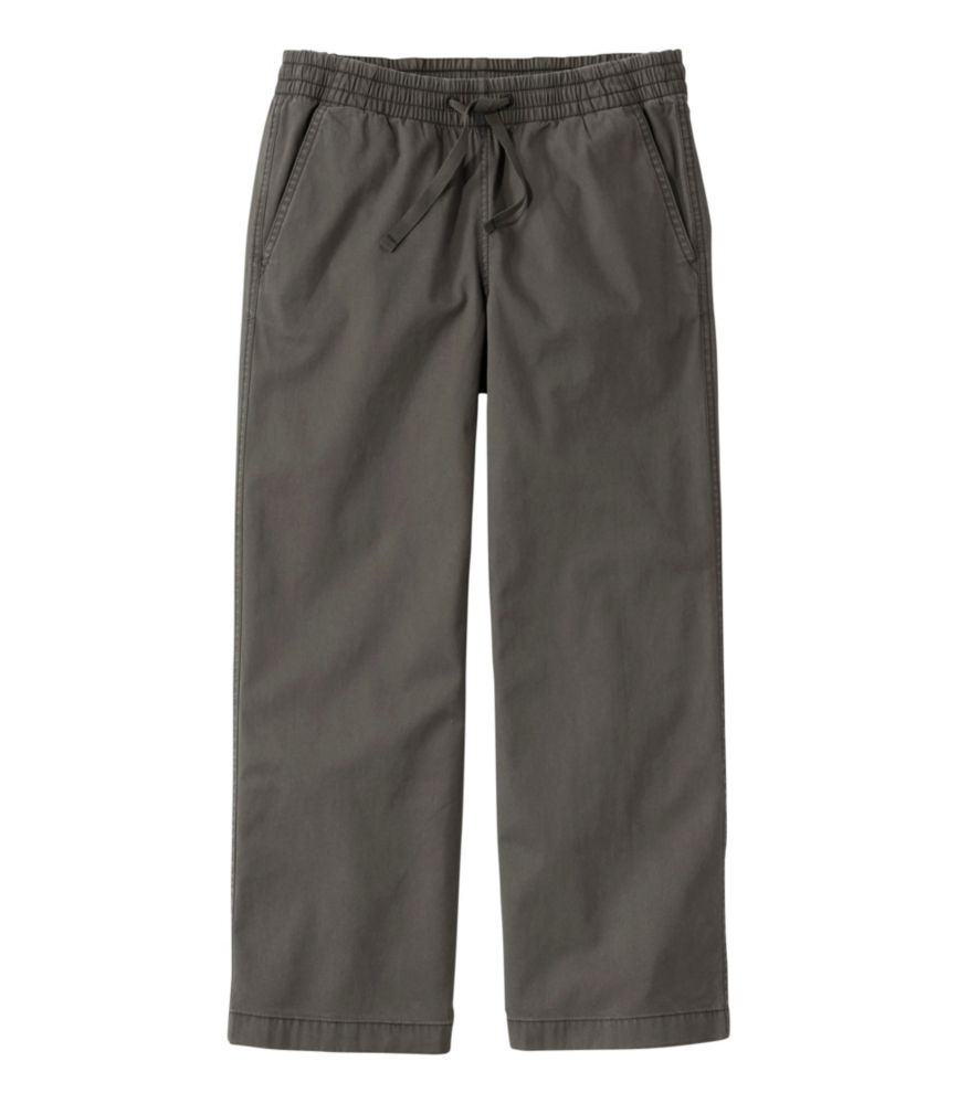 Women's Lakewashed Pull-on Chinos, Mid-Rise Wide-Leg Crop - US 3247