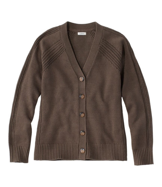 Women's Mariner Shaker Sweater, V-Neck Cardigan - US 1779