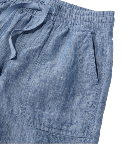 Women's Premium Washable Linen Shorts, Mid-Rise 6" - US 7671
