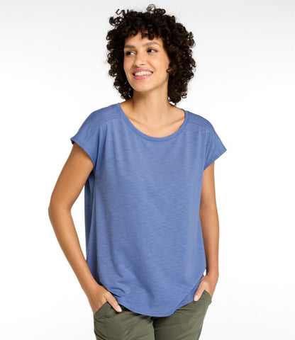 Women's Streamside Tee, Short-Sleeve Ruched Crew - US 4259