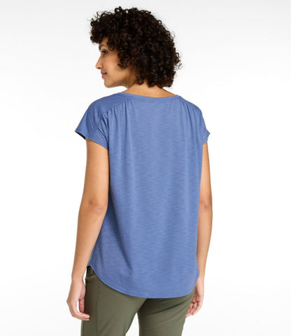 Women's Streamside Tee, Short-Sleeve Ruched Crew - US 4259