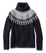 Women's SuperSoft Waffle Sweater, Turtleneck Fair Isle - US 7549