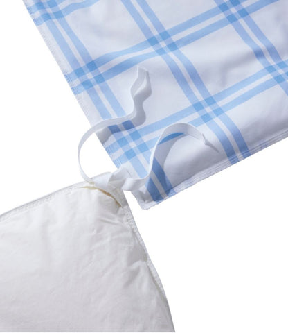 280-Thread-Count Pima Cotton Percale Comforter Cover Collection, Windowpane - US 8753