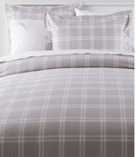 280-Thread-Count Pima Cotton Percale Comforter Cover Collection, Windowpane - US 7064