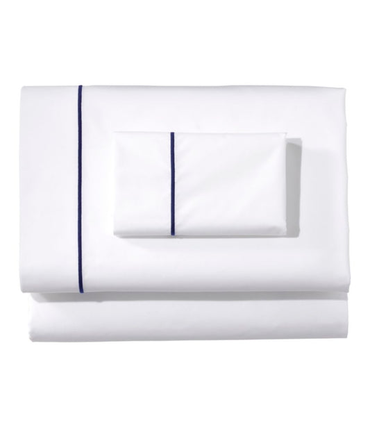 Premium Egyptian Percale Sheet Collection, Satin Stitch - US 8122