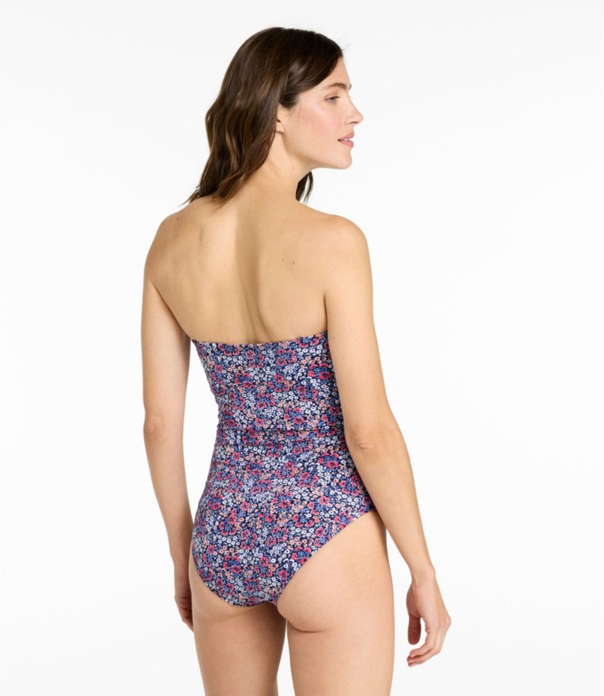Women's Coastal Essentials Swimwear, Bandeau Tanksuit Print - US 0589