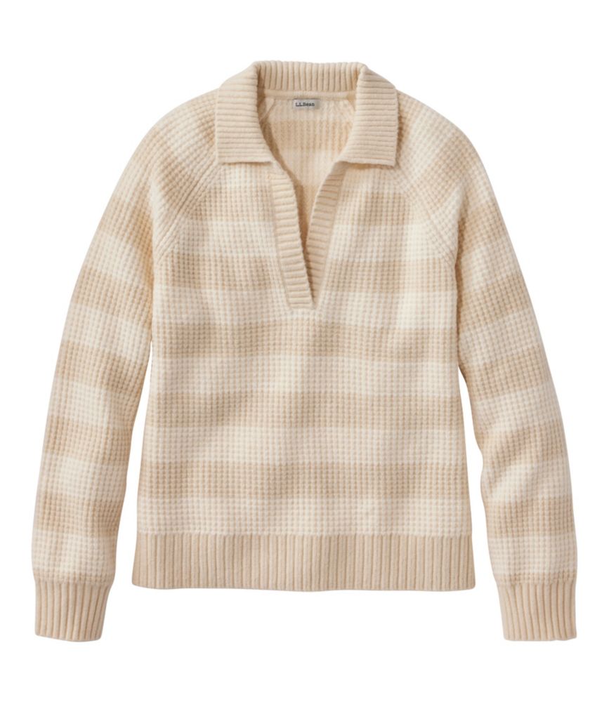 Women's SuperSoft Waffle Sweater, Polo Stripe - US 7528