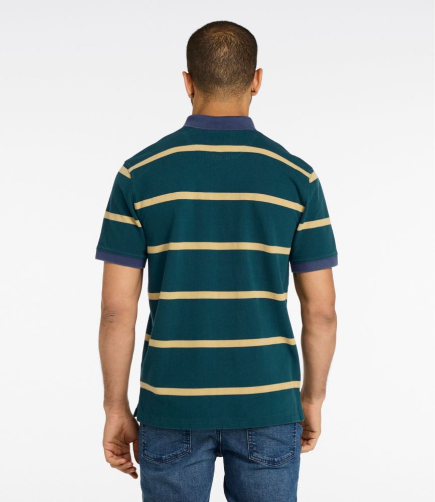 Men's Casco Bay Rugged Polo, Short-Sleeve, Stripe - US 8132