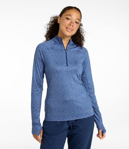 Women's Access Trail Pullover, Long-Sleeve Quarter-Zip Print - US 6472