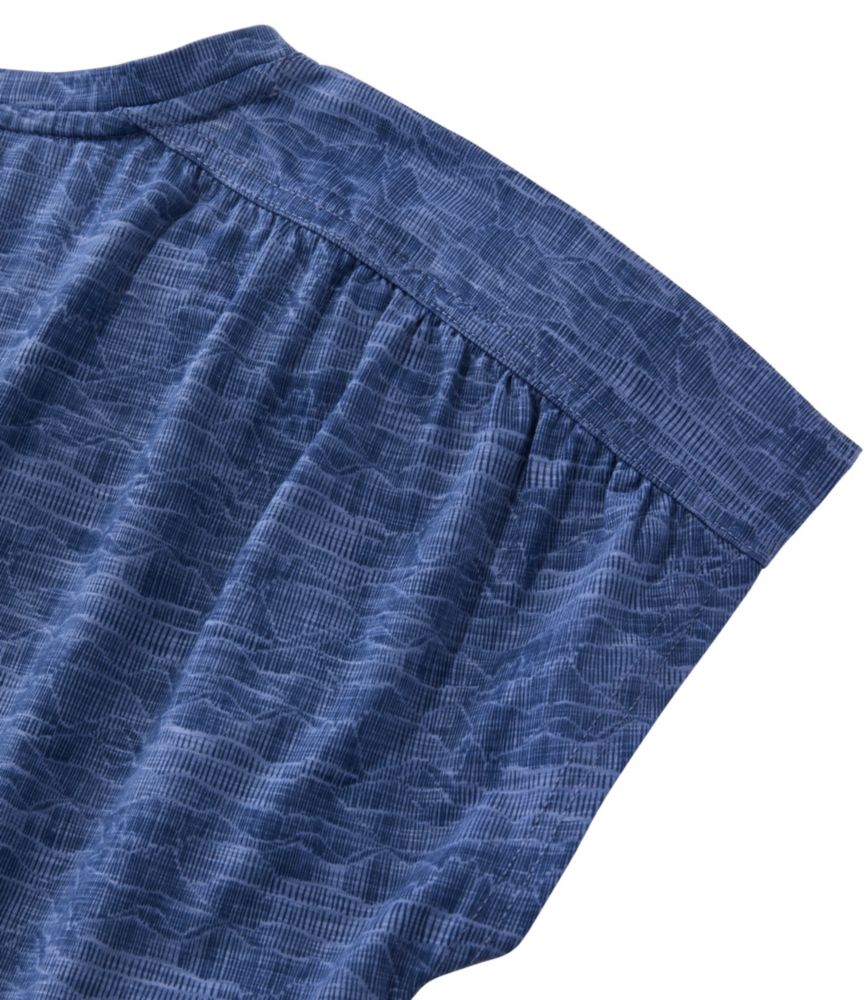 Women's Streamside Tee, Short-Sleeve Ruched Crew Print - US 8773