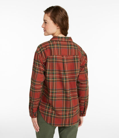 Women's Scotch Plaid Flannel Shirt, Boyfriend - US 3120