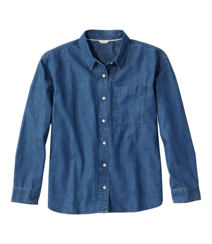 Women's L.L.Bean Denim Boyfriend Shirt - US 6916