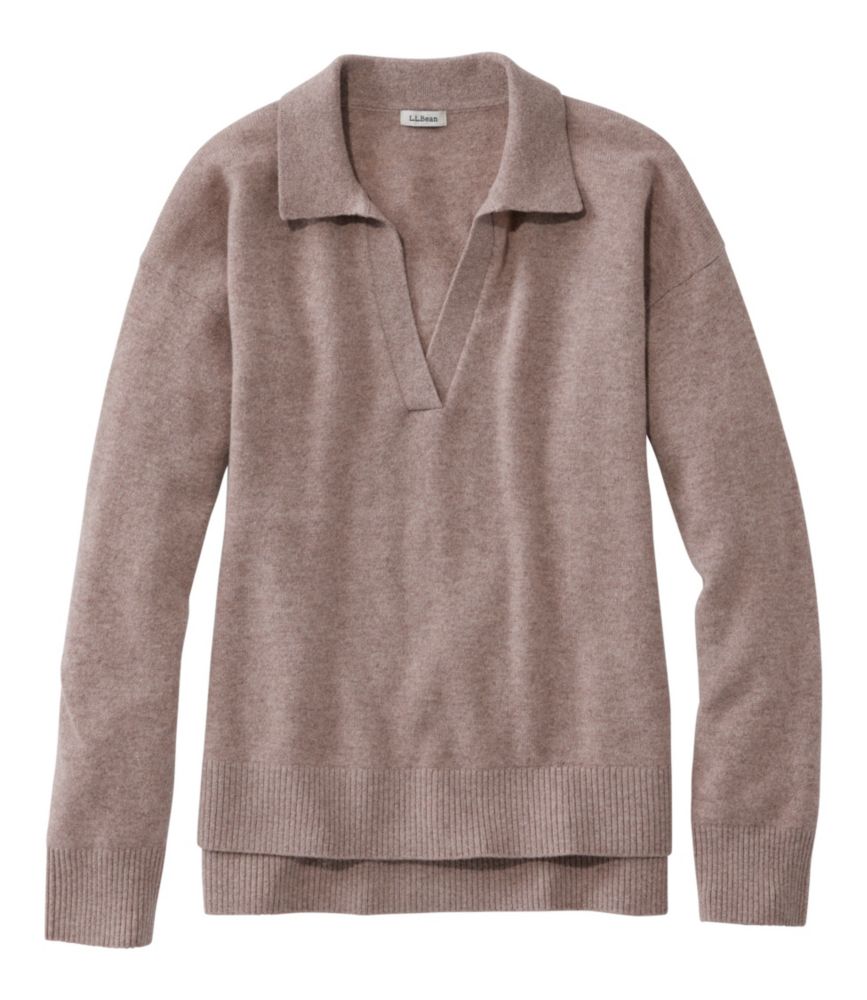 Women's Classic Cashmere Sweater, Relaxed Polo - US 0519