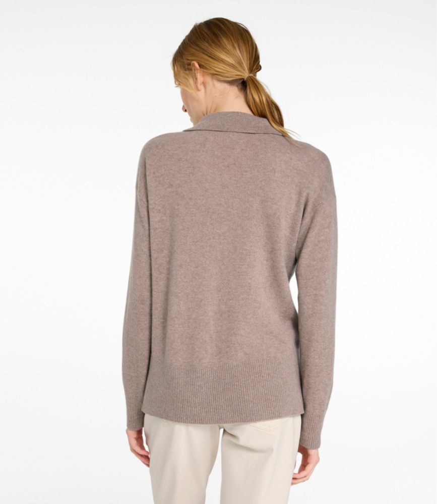 Women's Classic Cashmere Sweater, Relaxed Polo - US 0519