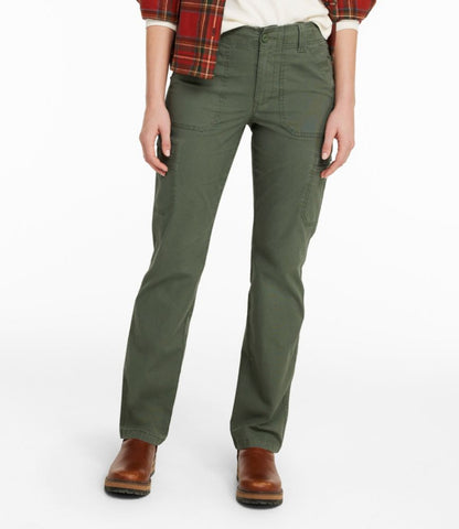 Women's 207 Vintage Cotton Canvas Pants, Mid-Rise Straight-Leg Cargo - US 6659
