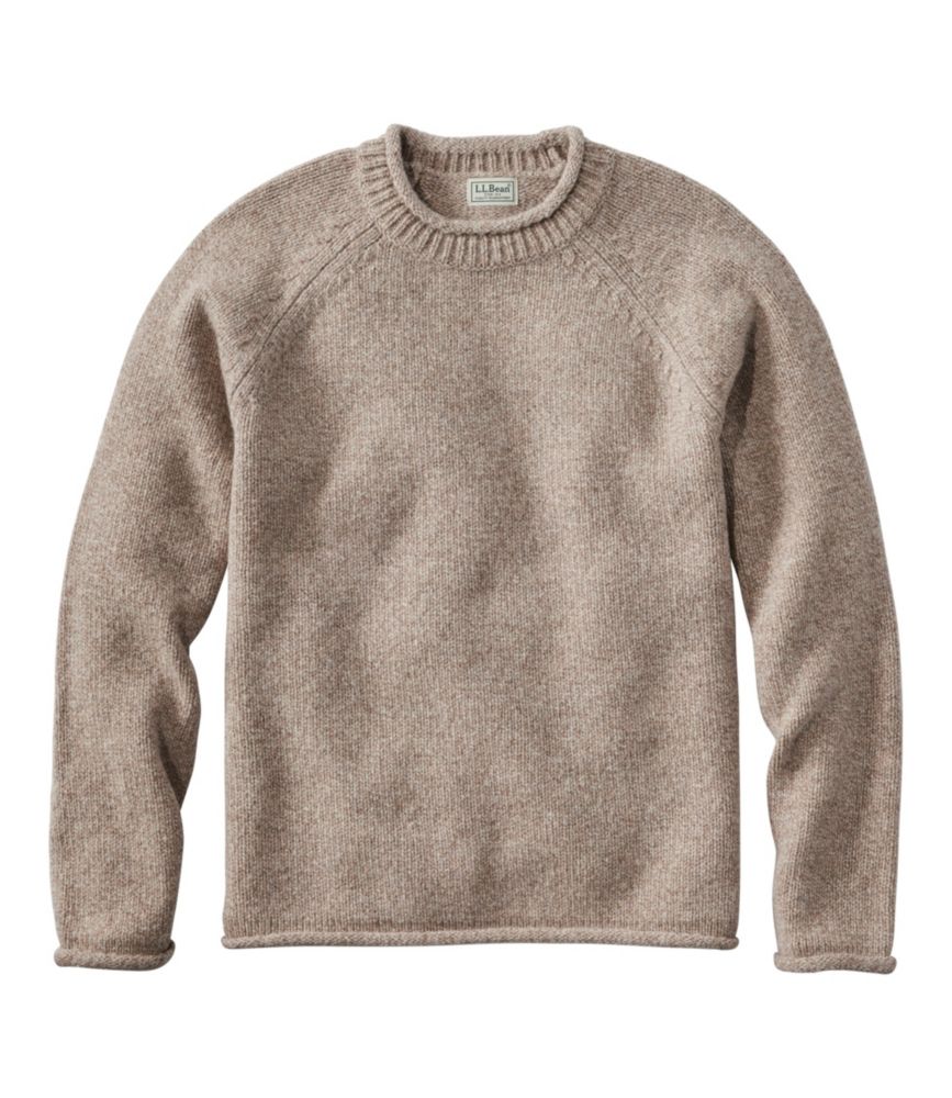 Men's Bean's Classic Ragg Wool Sweater, Rollneck - US 1866